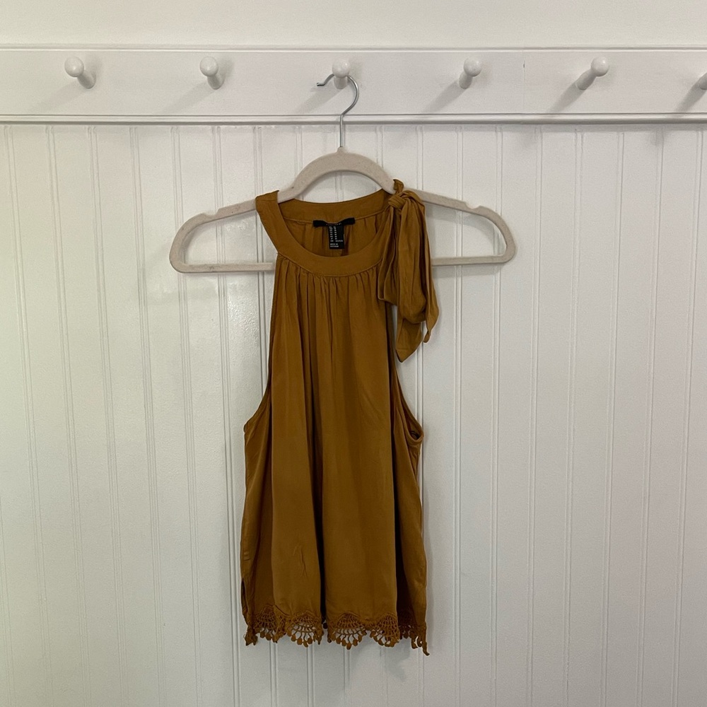 Forever 21 Tie Neck Top